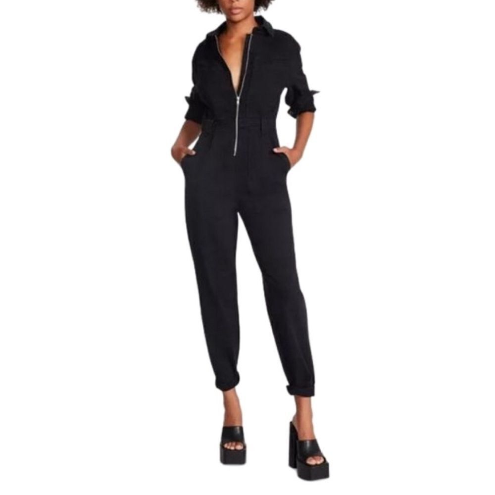 NWT Steve Madden Jumpsuit Overall Denim Cotton